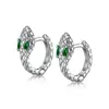 Boucles d'oreilles S925 oreille sier avec zircon incrusté de petites bijoux de boucle d'oreille de haute qualité à la mode à la mode pour les femmes Drop de Otk2Q