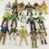 15pcs móvil guerreros soldados de la fuerza de élite figura juguetes de 10 cm lanard terrorista militar swat figuras para niños colección