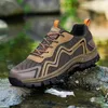 Fitness Shoes Men Plus Size 38-46 Mountain Hiking Spring Outdoor Climbing For Mens Black Brown Trekking Sneakers