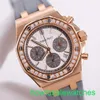 AP Funkcjonalny zegarek na nadgarstek 26231or Royal Oak Offshore Panda Ladies 18K Rose Gold Diamond Watch Automatyczny mechaniczny Szwajcarski luksusowy wskaźnik 37 mm