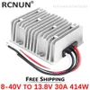 RCNUN DC 8-40V to DC 12V 13.8V 3A 6A 10A 20A 25A 30A Boost Buck Converter Voltage Stabilizer Regulator CE RoHS for Cars Solar