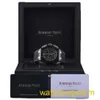 Swiss AP Wrist Watch Royal Oak Series offshore 26420ce Assiette noire Jaune d'aiguille Stripe Gravure Automatique Mécanique pour hommes Plaque de montre 43 mm Complete