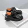 Spor ayakkabıları çocuklar için loafers 2022 Bahar Yeni Britanya Klasik Siyah çok yönlü çocuklar moda Performans Düğün Şovu İçin Günlük Ayakkabılar