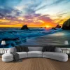 Landscape Beach Sunset Tapestry Wall Hanging Large Beautiful Dormitory Indoor Bedroom