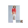 Grundläggande casual klänningar kvinna Tasselklänning 2022 Miyake veckad mode lös plus storlek V-Neck High Street Mid-Calf Batwing Sleeve Trumpet DHBJ1