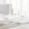 Candle Holders Candelabra Wedding Grass El Dining Holder Dekoracja restauracji Centrum stolik Nordic Modern Transparent