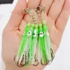 Inchiku Luminous Squid Skirt Double Hooks Soft Lure Pesca 50mm 2g Sea Fishing Lure Inchiku Octopus Glow Rubber Artificial Bait