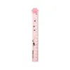 Adorabile Gatto Clear Plastic Ruler 15 cm da 6 pollici Right Straigh Transparent Plastic Ruler Kit Strumento di misurazione per l'ufficio della scuola studentesca