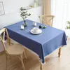 Table Cloth Rectangle Tablecloth Waterproof Stain Resistant Decorative Cover For Kitchen Dining Party Wedding 55''x 86''