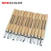 Newacalox 12/PCS Odun Bıçağı Scorper Ahşap Oyma Aracı Ahşap İşleme Hobi Sanatları Zanaat Nicking Cutter Graving Kalemi