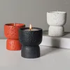 Titulares de velas Cimento simples Casa vazia Copo Diy Artesanato de alto valor