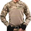 Camicie da combattimento abbigliamento tattico uniforme militare mimetico camicia di caccia ai pantaloni magliette dell'esercito tees traspirabile abiti casual da lavoro