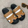 Home Oran Paris Slippers L Slipper Chypre Sandals Beach Classic Flats Mules Luxury Summer Lady Leather Flip