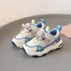 Tênis tênis sapatos de crianças planícies casuais meninos sapatos escorregar em trens leves de malha tênis de corrida respirável para crianças f01142