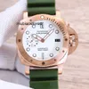 Zegarki na luksusowe męskie zegarek mechaniczny Swiss Automatyczny ruch Sapphire Mirror 42 mm Importowany gumowy pasek obserwacyjny Włochy Sport Tr0s