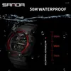 Montre-bracelets Sanda Top Brand Style classique Men Digital Watch Military Sports Montres Fashion Imperproof Electronic Wrist Shockproof