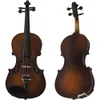 Cecilio CVN-EAV Full Size Violin in Varnish Antique Finish with Ebony Fittings and Deluxe Hard Case - Handcrafted Solidwood Instrument for Advanced Players