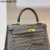 Handbag Crocodile Leather 7A Quality Women 25cm real colorDHETW0JL