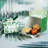 Creative Green Montera lämnar godislåda bröllop gynnar godislådor giveaways chokladlåda festtillförsel tack presentförpackning