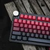 Accessoires 136 Clé Red Black Cherry Profil latérale Imprimé PBT KEycaps Double Shot Shine à travers les capuchons de touches rétroéclaints pour MX Mécanique Clavier