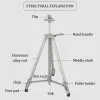 Easels Aluminium Easel Tripod Display Stand for Painting & Sketch,Telescopic Height Adjustable InstallationFree Art Supplies Tools