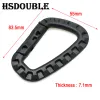 4 datorer/Lot Carabiner Snap Hanging Hook D-Ring Spring Plastic Strong Tactical TAC Link Ryggsäck EDC Tool Nyckelring