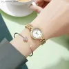 Montre-bracelets pour femmes Nouveau 2023 Top Brand Quartz Luxury Dames Diamond Set Bracelet en acier inoxydable Robe COMPACT ES240409