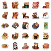 10/50Pcs Cute Animal Red Panda Stickers Lesser Panda Ailurus Fulgens Graffiti Stickerfor DIY Skateboard Motorcycle Stickers