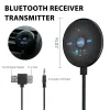 Chargers Auxin Bluetooth Wireless Mottagare Sändare Adapter 5.0FM för bilstereo -ljudbilladdare Handsfree Car Kit Wireless Audio