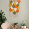 Tapisserier Macrame Wall Leaves Bohemian Woven Leaf Tapestry Decoration For Kitchen Badrum Sovrum Vardagsrum Barn