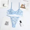 Bras Unterwäsche Sets Damen Push Up Sexy BH Panties Dessous zweiteilige gestickte Mode Frauen Slip Unterwäsche