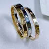 Designer damer mode smycken armband mode smycken designer kvinnor kristall guld smycken zirkon rostfritt stål kärleksskruv designer armband