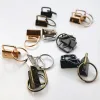 50x/Set Key Fob Hardware with Key Rings Set Wristlet Clasp Tail Clip for Wristlet Keychain Key Lanyard Hardware Supplies