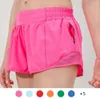 LU-396 Women Hotty Hot Shorts ملابس اليوغا مع ممارسة التمارين الرياضية LU PANTS BANTS REARDER