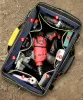 Torby narzędzi dla mężczyzn, wodoodporne przenośne torby narzędziowe z regulowanym paskiem barku dla elektryków, mechaników