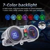 Universal 7 Colors Bearlight LCD Мотоцикл цифровой спидометр км/ч.