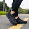 Сапоги Fenlern Safety Shoes Men не скользкий легкий вес стальные носки для ботинок композитные рабочие ботинки Теннисные кроссовки кроссовки шоковое поглощение