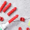 10/20pcs Botes de calfeutrage rouge Cap Verre Verre de colle Gale Saver Tube ouvert pour la préservation du call de calfeutrage Lalto