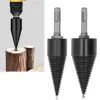 3pcs de madeira drill bit lenha splitter splitter broca bit 32 mm/42mm Shank Cone Wood Reamer Driver Punto STECH BIT TOLA