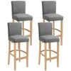 Chair Covers Bar Stool Stretch Washable Removable High Cover Counter Slipcover Protector For Short Back Pub Chai