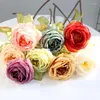 Fleurs décoratives 52 cm Grande tête artificiel bord focal rose Decoration Decoration Mariage Fleur Handheld Flower