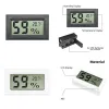 FY-11/FY-12 Mini LCD Digital LCD Conveniente Conveniente Sensor de temperatura Humedad Medidor Termómetro Higrómetro Instrumentación