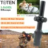 Toten 1-8x24 Riflescopes fmc Green Relief Hunting Optics Sight Mil Dot Dot AR15 M4 TATTICAL ROSSO ROSSO RETILINE AMPOGLIO DI FUCILE