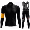 HUUB Mens Team Cycling Suit Set Long Sleeve Mountain Biking Clothing Winter Brushed Warm Uniform De Ciclismo Para Hom 240408