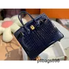 Handbag Crocodile Leather 7A Qualité 25cm BrandPo5Dulux pour femmes