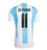 24 25 Argentine Jersey de football 3 étoiles Version de l'équipe nationale Mac Allister Dybala Di Maria Martinez de Paul Maradona Children's Set Football Jersey