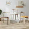 Chaises de salle à manger en bois mobile chaise de salle à manger moderne ergonomique resturant détente chaise accent sillas de madera meubles de chambre à coucher