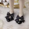 Scarpe bjd da 1/4 bambole accessori spessi tallone alto mary jane in pelle scarpe bambole - mescolare e abbinare accessori per bjd