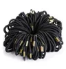 100 PCSSet Black Elastic Hairbands For Girls Fashion Women Scrunchie Gum för hårtillbehör Elastiska hårband5563962