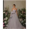 A-line długie sukienki na specjalne wydarzenia 2024 Elegancka sukienka weselna